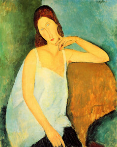 Modigliani - Portrait of Jeanne Hebuterne -4-
